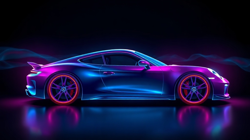 A car under neon light — your garage, always answering